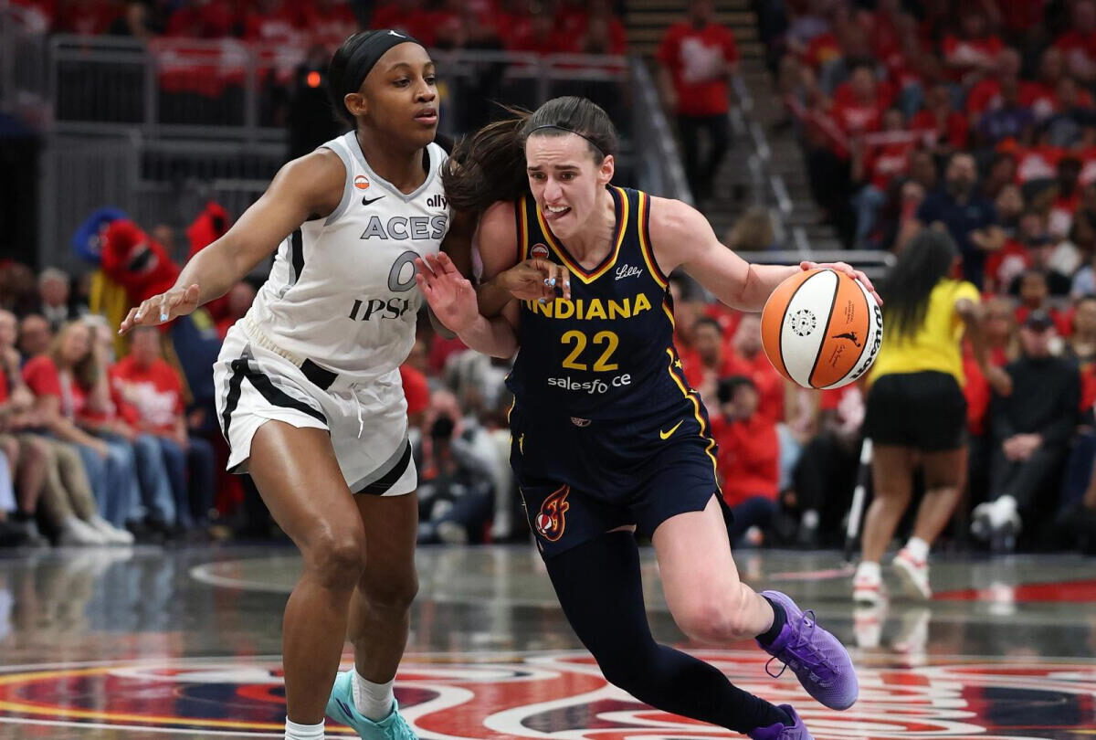 Caitlin Clark, Kelsey Mitchell post big games to help Fever even series with 99-89 win over Aces
